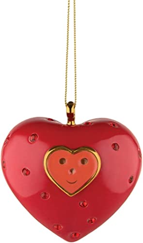 Alessi Cuore e Cuora Dekokugel, Porzellan, Mehrfarben, One Size von Alessi