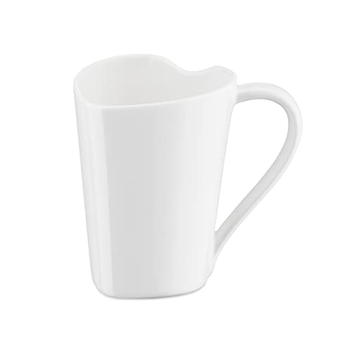 Alessi Mug To MMI24 - Mug Herzförmig aus Bone China, Weiß von Alessi