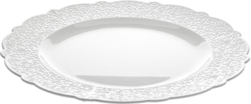 Alessi Dressed Platte rund Porzellan Weiss, 2 x 35.5 x 33 cm von Alessi