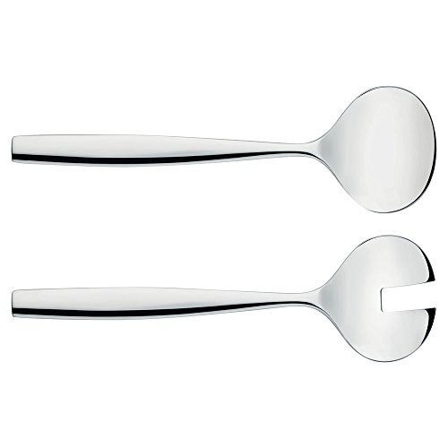 Alessi Salatbesteck Dressed, Edelstahl, Silber, 5 x 29.5 x 29.5 cm, 2-Einheiten von Alessi