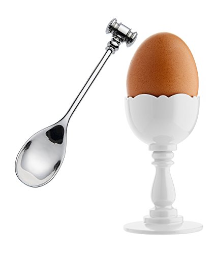 Alessi Dressed Eicherbecher mit Löffel Weiss, thermoplastisches Harz, 2 Stück (1er Pack), Weiß Alessi Dressed Eicherbecher mit Löffel Weiss, thermoplastisches Harz, 2 Stück (1er Pack), Weiß von Alessi