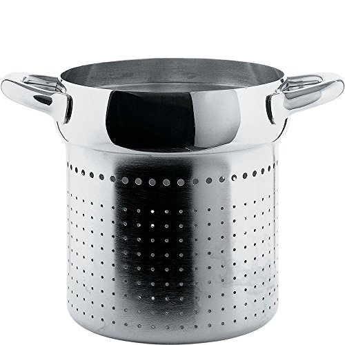 Alessi Mami SIEB FÜR Pasta-Set, Edelstahl, Silber, 8.3 x 24 x 23.5 cm von Alessi