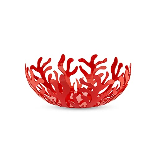 Alessi ESI01/29 R Mediterraneo Obsthalter aus Edelstahl, epoxidharzlackiert, rot, Ø 29 cm Alessi ESI01/29 R Mediterraneo Obsthalter aus Edelstahl, epoxidharzlackiert, rot, Ø 29 cm von Alessi