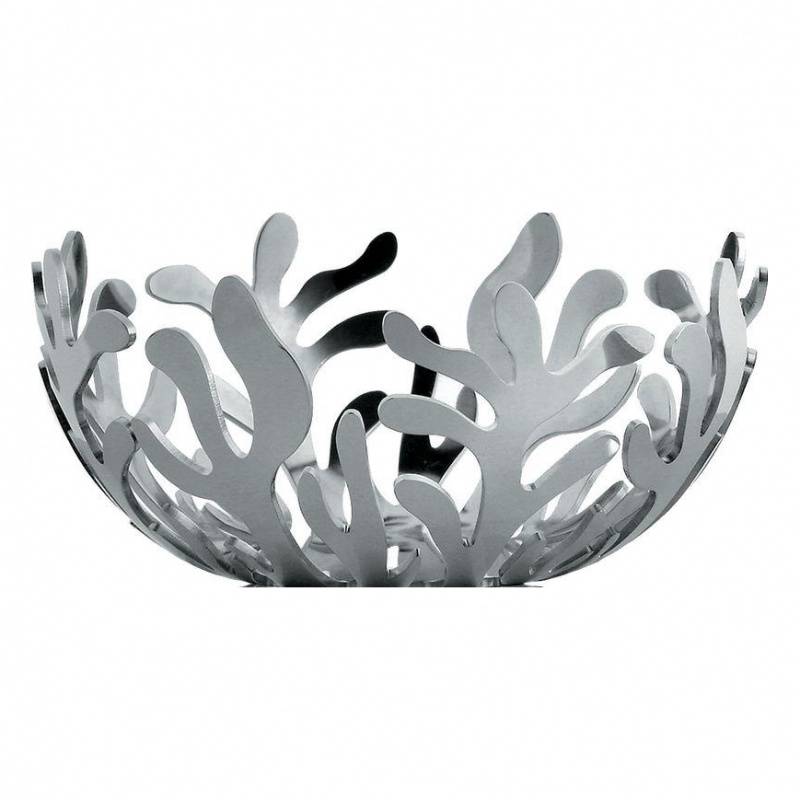 Alessi - Mediterraneo Teelichthalter - edelstahl/glänzend poliert/H 4cm / Ø 9cm von Alessi