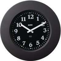 Alessi - Momento Wanduhr, schwarz von Alessi