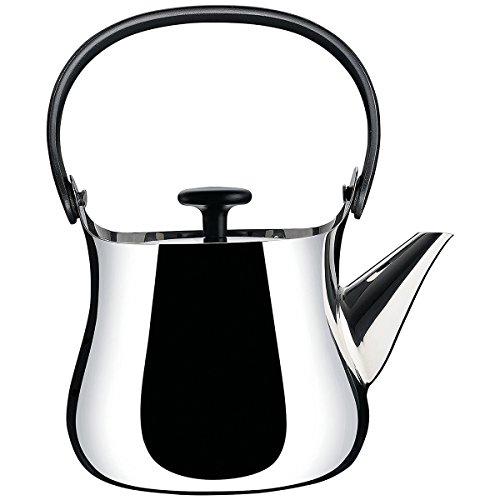 Alessi NF01 "Cha" Wasserkessel aus Edelstahl glänzend poliert, 90 cl, 3.7 x 16.5 x 4.3 cm von Alessi