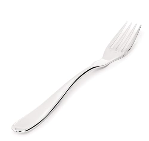 Alessi "Nuovo Milano", Fischvorlegegabel glänzend und poliert aus Edelstahl, 13.2 x 2.5 x 13.3 cm Alessi "Nuovo Milano", Fischvorlegegabel glänzend und poliert aus Edelstahl, 13.2 x 2.5 x 13.3 cm von Alessi