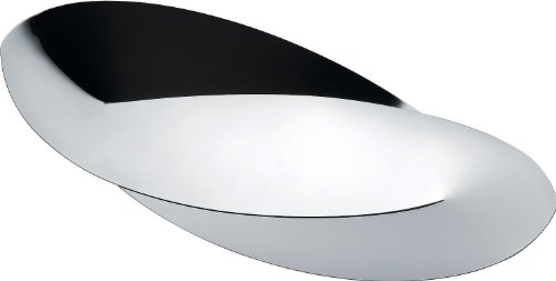 Alessi ABI05 Octave Brot- und Grissinikorb aus Edelstahl 18/10 glänzend poliert von Alessi