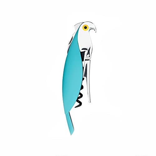 Alessi "Parrot" Sommelier-Korkenzieher aus Gußaluminium und PC, blau, 30 x 8 x 12 cm Alessi "Parrot" Sommelier-Korkenzieher aus Gußaluminium und PC, blau, 30 x 8 x 12 cm von Alessi