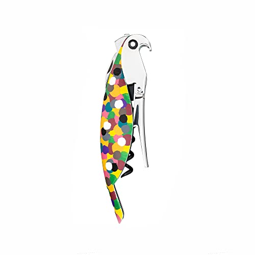 Alessi "Parrot" Sommelier-Korkenzieher aus Gußaluminium und PC. Handdekoriert, "Proust". Licensed by Pulltaps, AAM32 1, 13cm von Alessi