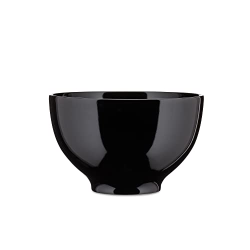 Alessi Tonale DC03/3 B - Design Steinzeug Schale, 18 cm, Poliert Schwarz von Alessi