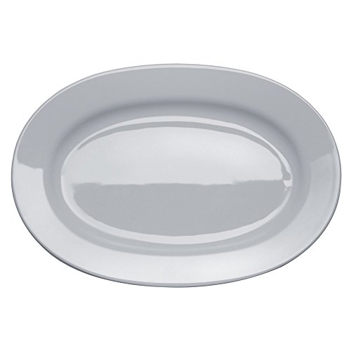 Alessi "Platebowlcup" Servierplatte, oval aus weißem Porzellan,33.3 x 38 x 3 cm Alessi "Platebowlcup" Servierplatte, oval aus weißem Porzellan,33.3 x 38 x 3 cm von Alessi