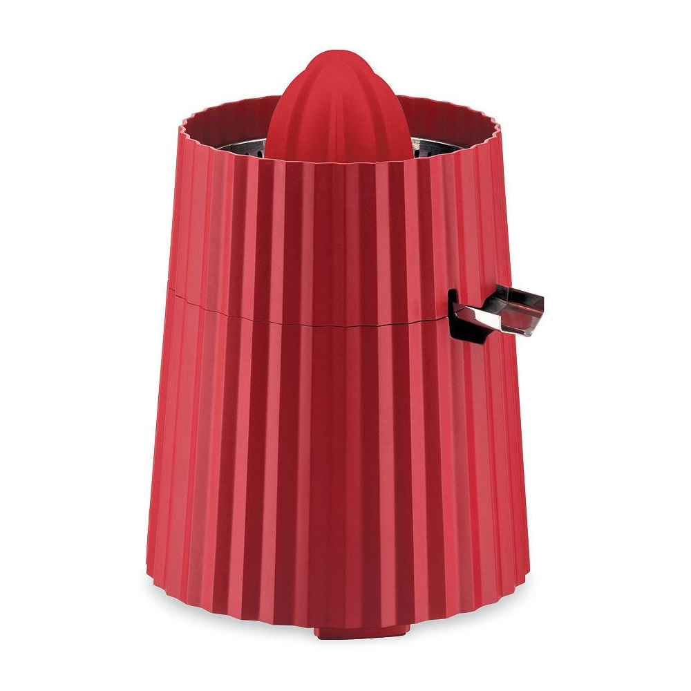 Alessi - Plissé Elektrische Zitruspresse - rot/H x Ø 28x18,5cm/mit EU Stecker von Alessi