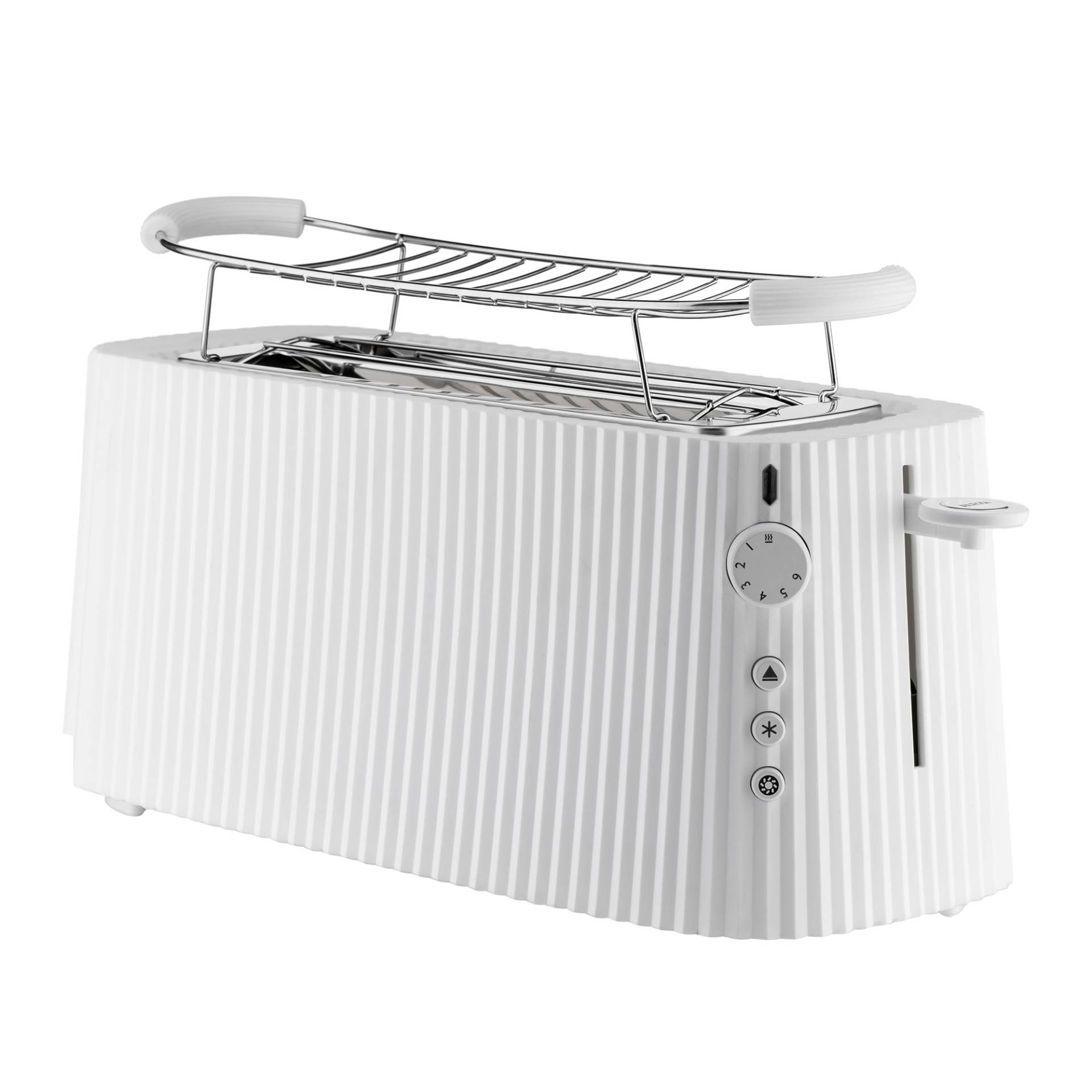 Alessi - Plissé MDL15 Toaster - weiß/LxBxH 46,5x18,5x25cm/mit EU Stecker von Alessi