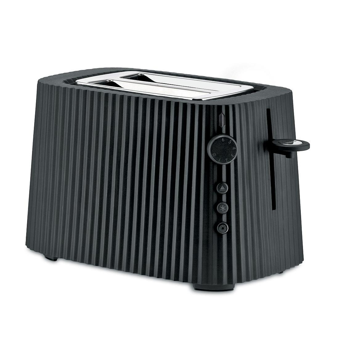 Alessi - Plissé Toaster - schwarz/LxBxH 34x18x25cm/mit EU Stecker von Alessi