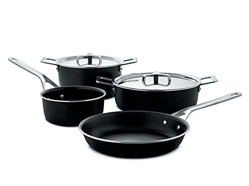 Alessi Töpfe & Pfannen POTS&Pans,Set 6 PENTOLE A, Aluminium, Edelstahl 18/10, Mehrfarbig, One Size von Alessi