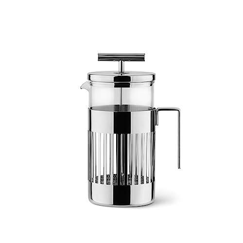 Alessi 9094/8 - Pressofilter aus Edelstahl 18/10 Glänzend Poliert und Hitzebeständigem Glas, 8 Tassen von Alessi