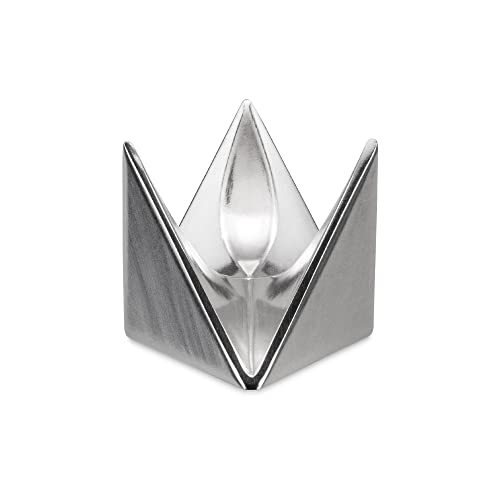 Alessi AGO01 Roost Doppel-Eierbecher - Aluminium, Silber, 4,50 x 4,50 x 4,50 cm von Alessi