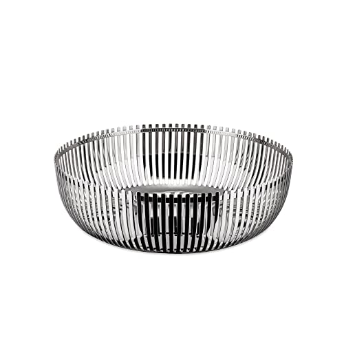 Alessi PCH02/23 - Design Perforierter Küchenkorb, 18/10 Glänzender Edelstahl, 23 cm, Silber von Alessi