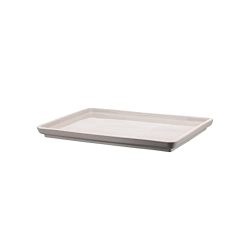 Alessi Servierplatte, Keramik, Light Grey, 36 x 24 x 2.7 cm von Alessi