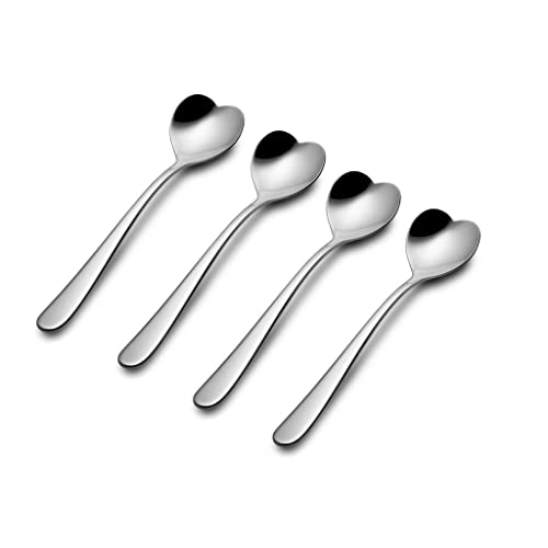 Alessi - Teelöffel - Herzförmig - Herz - Edelstahl - 4 er Set von Alessi