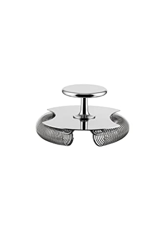 Alessi The Tending Box GIA27 - Double Bar Sieb für Design-Cocktails, aus Edelstahl 18/10, Spülmaschinenfest, Stahl von Alessi