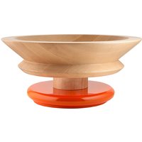 Alessi - Twergi Schale, Ø 30 cm, Lindenholz natur / orange von Alessi