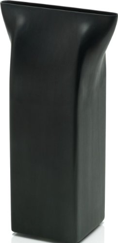 Alessi Vase ASH01 B Edelstahl 18/10 mit schwarzer PVD-Beschichtung von Alessi
