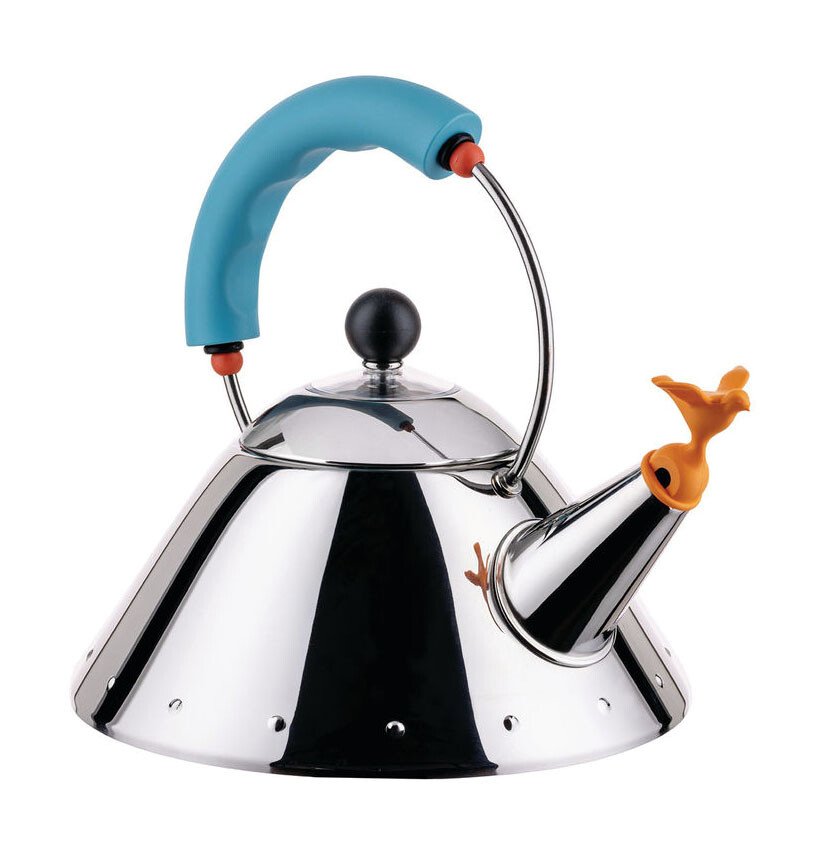 Alessi Wasserkessel 9093/1 1,0 l Michael Graves hellblau von Alessi