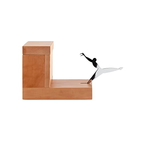 Alessi Zahnstocherhalter aus Holz, 5 x 11 x 11.5 cm von Alessi