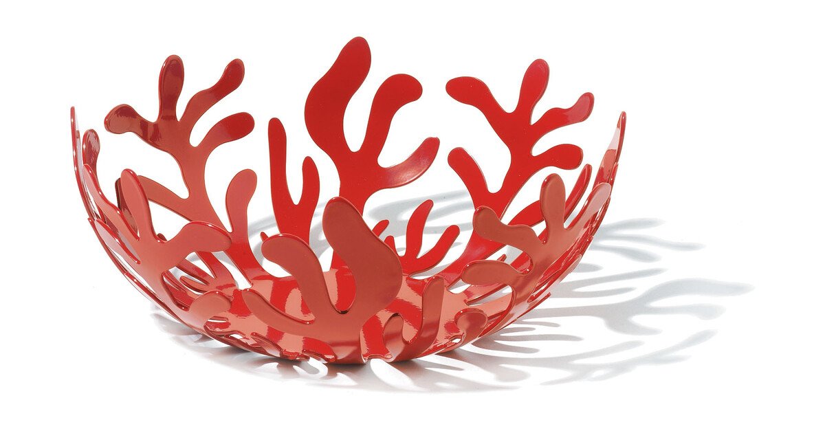 Alessi Obstschale 21 cm Mediterraneo rot von Alessi