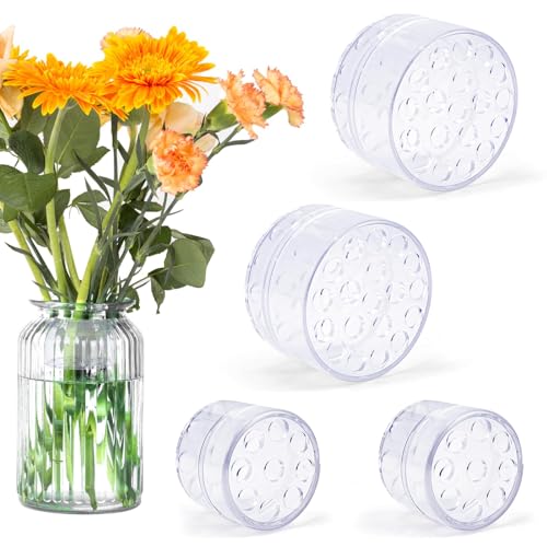 Alethron Blumen Twister, 4 PCS Blumenstielhalter Transparenter Blumenhalter Bouquet Twister Hanataba Blumenhalter für Vasen Spiral Ikebana Stielhalter für DIY Blumengesteck von Alethron