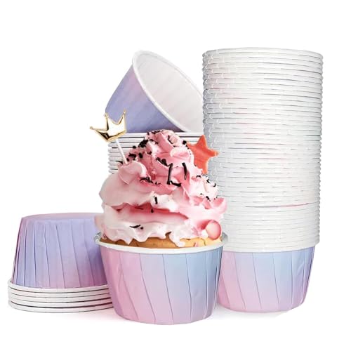 Alethron Muffinförmchen Papier, 150 Stück Muffins Papierförmchen Deko, Form Cupcake, Muffin Förmchen Papier für Kindergeburtstag Baby Shower Party Dessert Hochzeit von Alethron