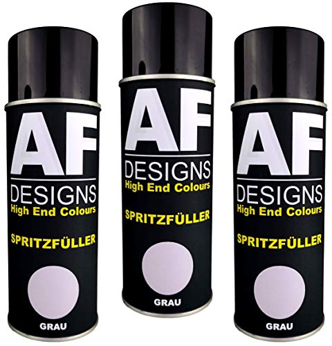 3x Spritzfüller Spritzspachtel Spraydose grau Dickschicht Füller Autolack Grundierung Filler Primer von Alex Flittner Designs