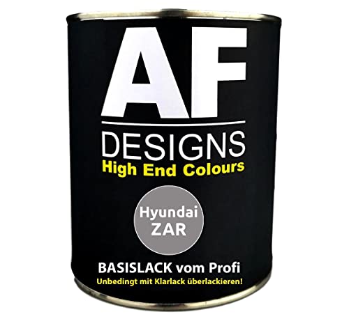 Alex Flittner Designs 250ML Autolack für Hyundai ZAR Steel Grey II Metallic Basislack spritzfertig von Alex Flittner Designs