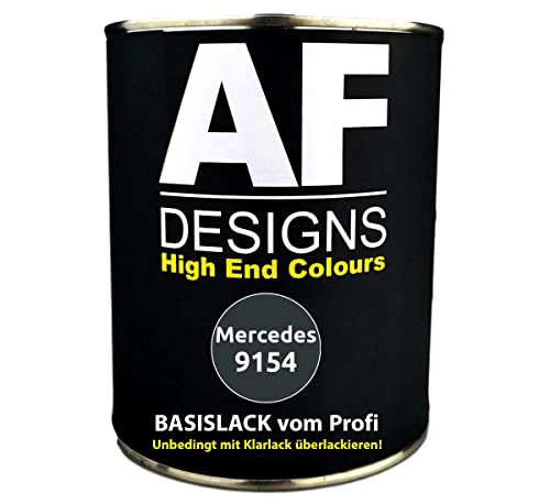 Alex Flittner Designs 250ML Autolack für Mercedes 9154 Carbonschwarz MetallicBasislack spritzfertig von Alex Flittner Designs