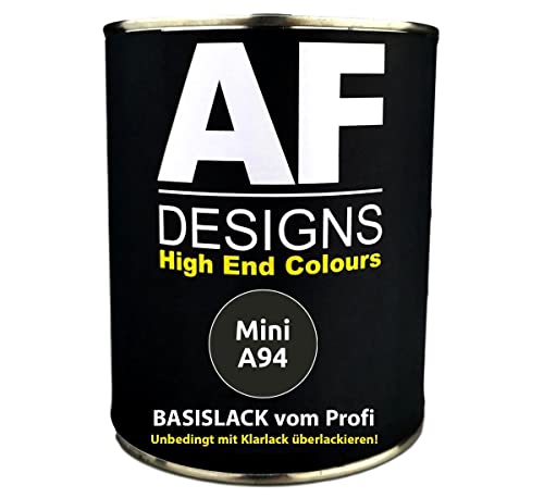 Alex Flittner Designs 250ML Autolack für Mini A94 Midnight Black Metallic Basislack spritzfertig von Alex Flittner Designs