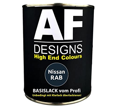 Alex Flittner Designs 250ML Autolack für Nissan RAB Deep Blue Metallic Basislack spritzfertig von Alex Flittner Designs