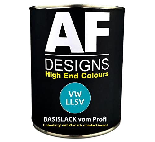 Alex Flittner Designs 250ML Autolack für VW LL5V Jamaikablau Metallic Basislack spritzfertig von Alex Flittner Designs