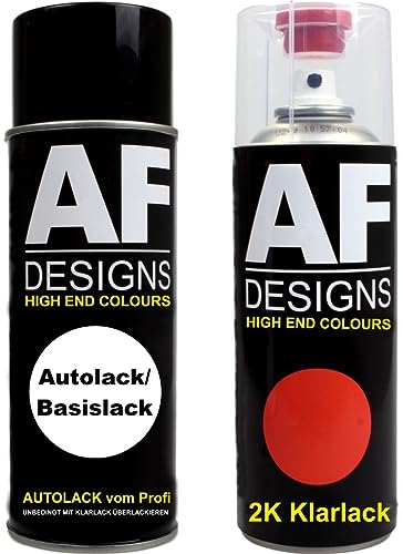 Alex Flittner Designs 2K Spraydose Set für Fiat 111 Rosso Garanza 2K Klarlack Basislack Sprühdose 400ml von Alex Flittner Designs