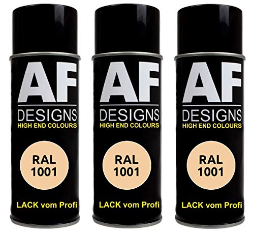 Alex Flittner Designs 3x RAL Lackspray Autolack Buntlack Spraydose RAL1001 BEIGE matt von Alex Flittner Designs