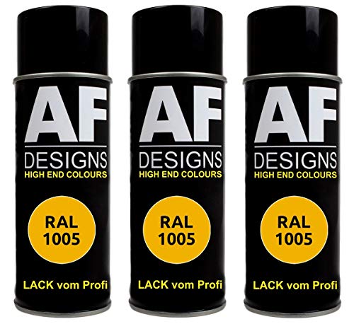 Alex Flittner Designs 3x RAL Lackspray Autolack Buntlack Spraydose RAL1005 HONIGGELB glänzend Alex Flittner Designs 3x RAL Lackspray Autolack Buntlack Spraydose RAL1005 HONIGGELB glänzend von Alex Flittner Designs