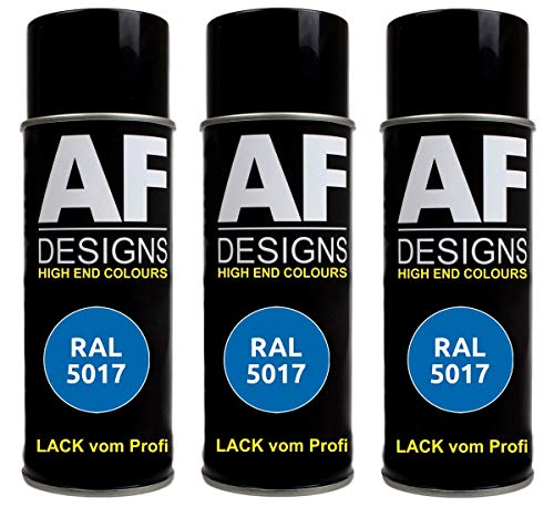 Alex Flittner Designs 3x RAL Lackspray Autolack Buntlack Spraydose RAL5017 VERKEHRSBLAU matt Alex Flittner Designs 3x RAL Lackspray Autolack Buntlack Spraydose RAL5017 VERKEHRSBLAU matt von Alex Flittner Designs