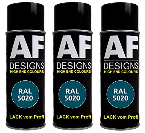 Alex Flittner Designs 3x RAL Lackspray Autolack Buntlack Spraydose RAL5020 OZEANBLAU matt Alex Flittner Designs 3x RAL Lackspray Autolack Buntlack Spraydose RAL5020 OZEANBLAU matt von Alex Flittner Designs
