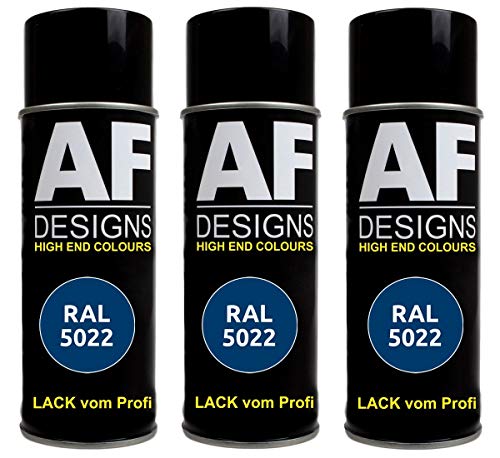 Alex Flittner Designs 3x RAL Lackspray Autolack Buntlack Spraydose RAL5022 NACHTBLAU matt Alex Flittner Designs 3x RAL Lackspray Autolack Buntlack Spraydose RAL5022 NACHTBLAU matt von Alex Flittner Designs