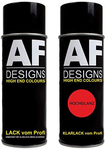 Alex Flittner Designs Autolack Spraydose Set für Lexus 3T6 Crimson Spark Red Perl Basislack Klarlack Sprühdose 2x400ml von Alex Flittner Designs