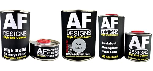 Alex Flittner Designs FÜR VW LB7Z Satinsilber Metallic Autolack Set 2K HS Grundierung 2K Klarlack kratzfest Lackierung Smart Repair Alex Flittner Designs FÜR VW LB7Z Satinsilber Metallic Autolack Set 2K HS Grundierung 2K Klarlack kratzfest Lackierung Smart Repair von Alex Flittner Designs