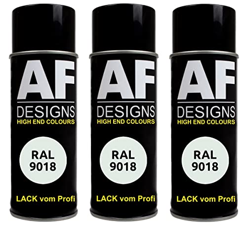 Alex Flittner Designs Lackspray RAL 9018 PAPYRUSWEISS matt 3x 400ml Spraydose Buntlack Autolack von Alex Flittner Designs