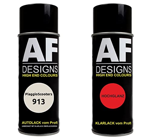 Alex Flittner Designs Motorradlack Spraydose Set für PiaggioScooters 913 Bianco Capodimonte Basislack Klarlack Sprühdose 400ml Alex Flittner Designs Motorradlack Spraydose Set für PiaggioScooters 913 Bianco Capodimonte Basislack Klarlack Sprühdose 400ml von Alex Flittner Designs