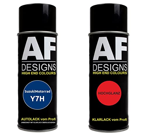 Alex Flittner Designs Motorradlack Spraydose Set für SuzukiMotorrad Y7H Blue Perl Basislack Klarlack Sprühdose 400ml Alex Flittner Designs Motorradlack Spraydose Set für SuzukiMotorrad Y7H Blue Perl Basislack Klarlack Sprühdose 400ml von Alex Flittner Designs